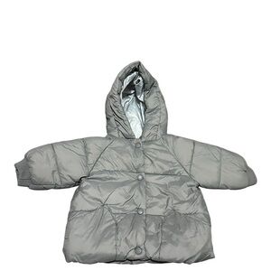 Zara Silver Puffer Jacket